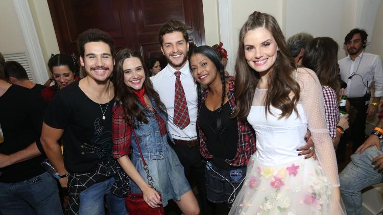 Juliana Paiva e Nicolas Prattes compareceram à festa junina Arraiá do Copa - Reginaldo Teixeira/CS Eventos divulgacao - Reginaldo Teixeira/CS Eventos divulgacao