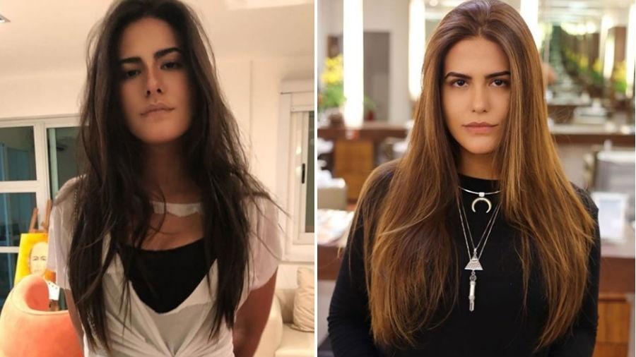 Antonia Morais antes e depois de mudar o visual - Reprodução/Instagram