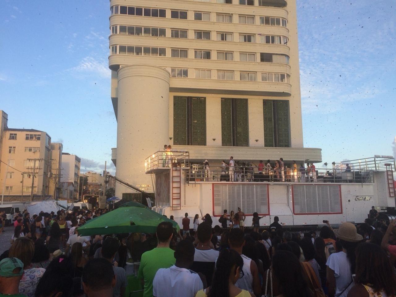 Gravação do último capítulo da novela "Segundo Sol" aconteceu nesta terça (6) no Farol da Barra, em Salvador - Alexandre/UOL