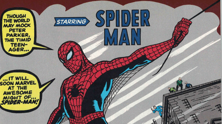 Capa do quadrinho com a primeira aparição do Homem-Aranha - Reprodução - Reprodução