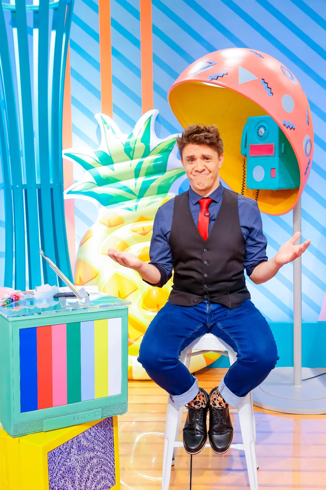 Oscar Filho na estreia do "Programa da Maisa", no SBT - Gabriel Cardoso/SBT