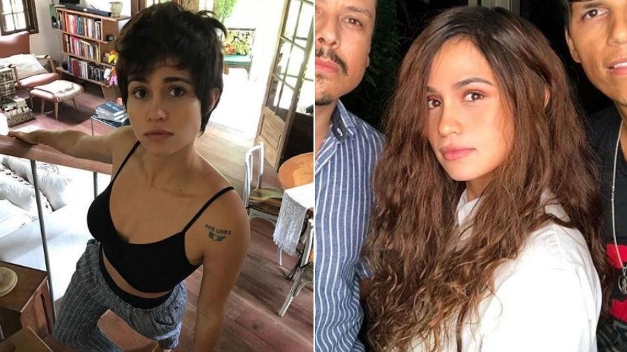Nanda Costa antes e depois de colocar alongamento capilar - Reprodução/Instagram