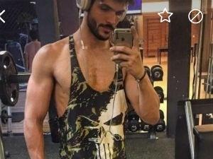 Foto do ex-BBB Lucas Fernandes é usada por perfil fake em aplicativo gay de relacionamento - Reprodução - Reprodução