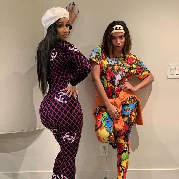 Cardi B e Anitta se encontram em estúdio em Los Angeles