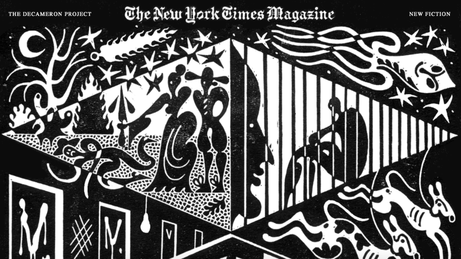 Capa do projeto Decameron, do "The New York Times", com contos sobre a pandemia - Reprodução/The New York Times