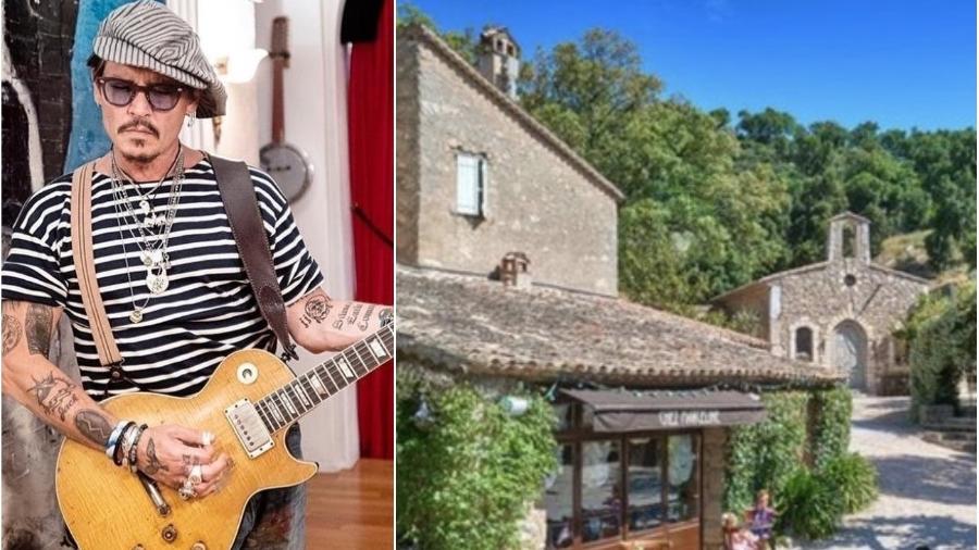 Johnny Depp coloca vila francesa de sua propriedade à venda - Reprodução/Instagram