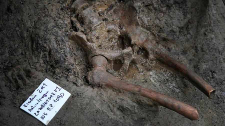 O esqueleto foi encontrado na cidade romana de Herculano e pode pertencer a um dos "fugitivos" do vulcão - Reprodução