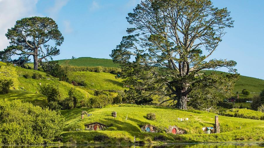 Hobbiton, na Nova Zelândia, foi cenário do filme 'O Hobbit' 