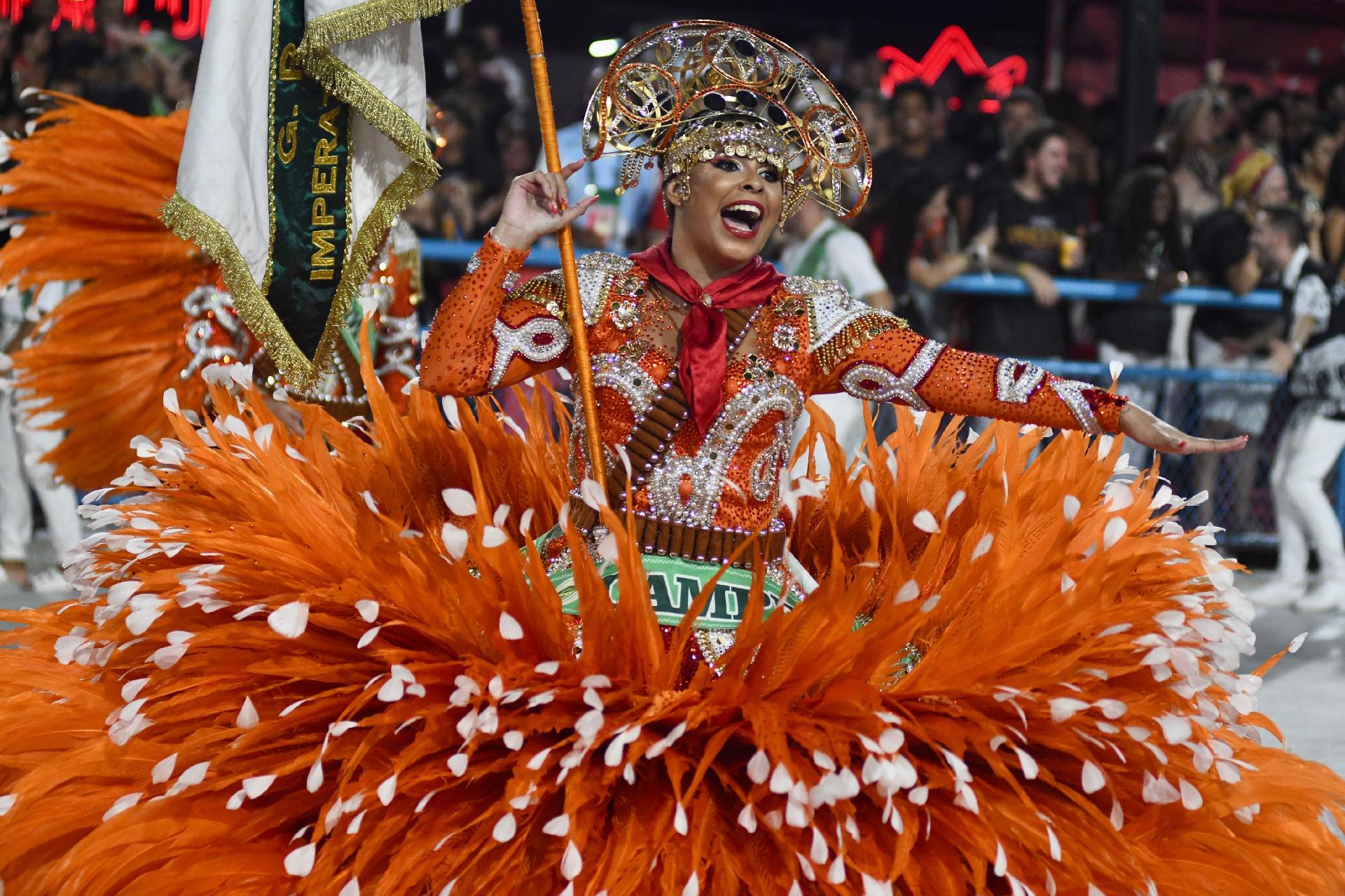 Imperatriz Leopoldinense, campeã do Carnaval do Rio 2023, no Desfile das Campeãs - Lucas Landau/UOL