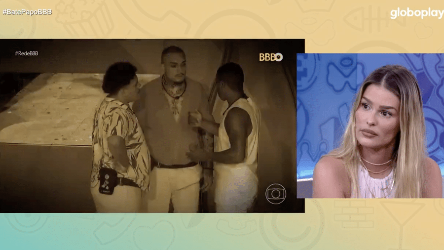 BBB 24: Yasmin reage a papo entre Davi, MC Bin Laden e Lucas Buda