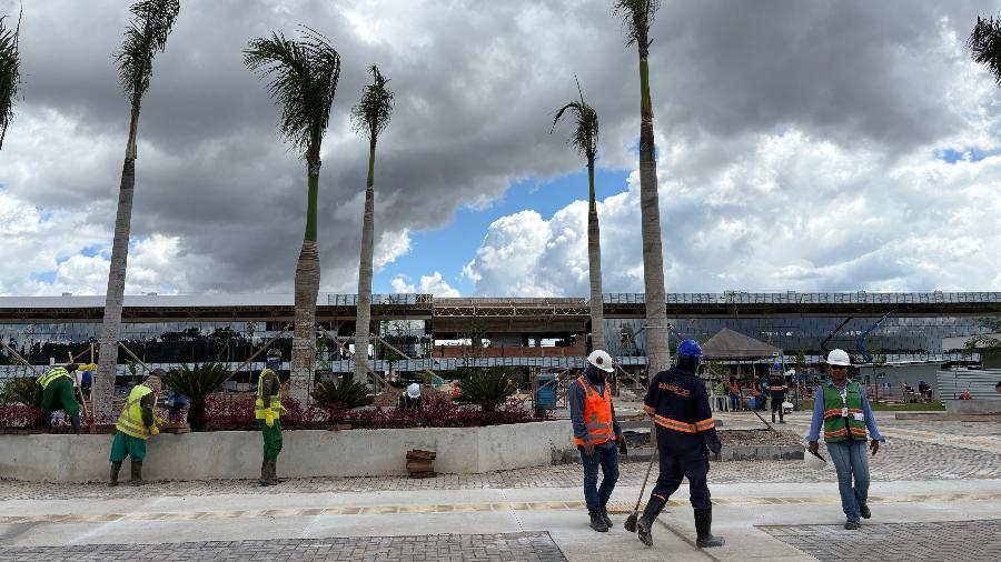 Obras no Parque da Cidade, em Belém, onde será instalada a green zone na COP30 Obras no Parque da Cidade, em Belém, onde será instalada a green zone na COP30