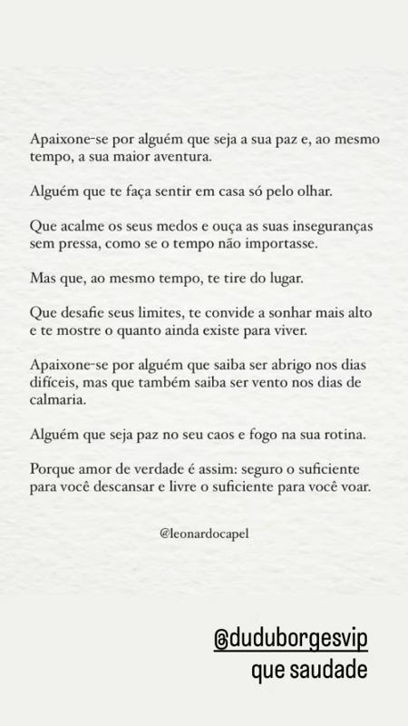 Deborah Secco declara amor e admiração ao produtor Dudu Borges em postagem emocionante