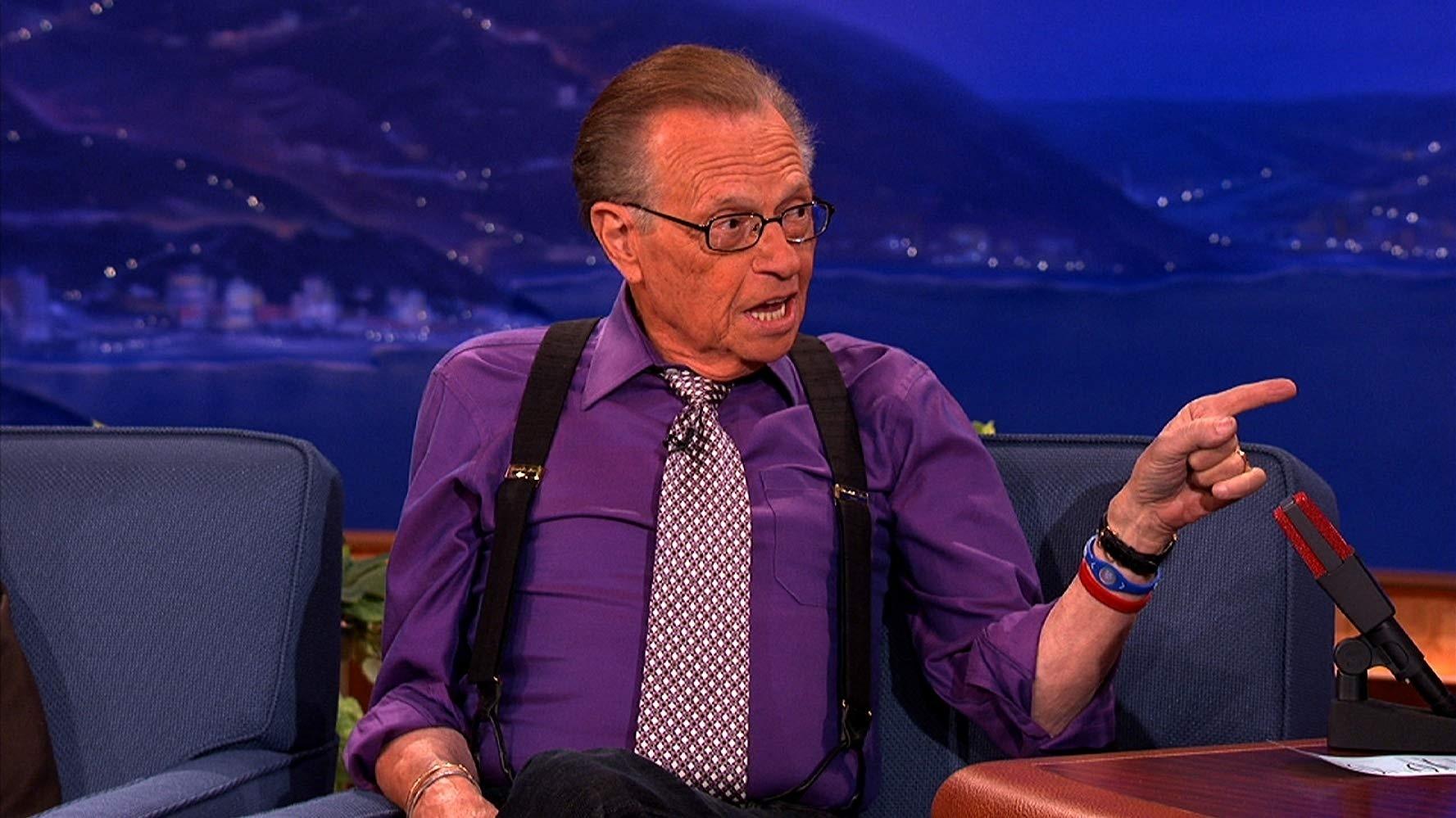 O apresentador Larry King - Divulgação