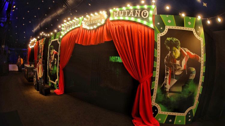 Área inspirada no personagem Mutano, no circo montado pela Netflix para a estreia de "Titãs" - Divulgação/Netflix - Divulgação/Netflix