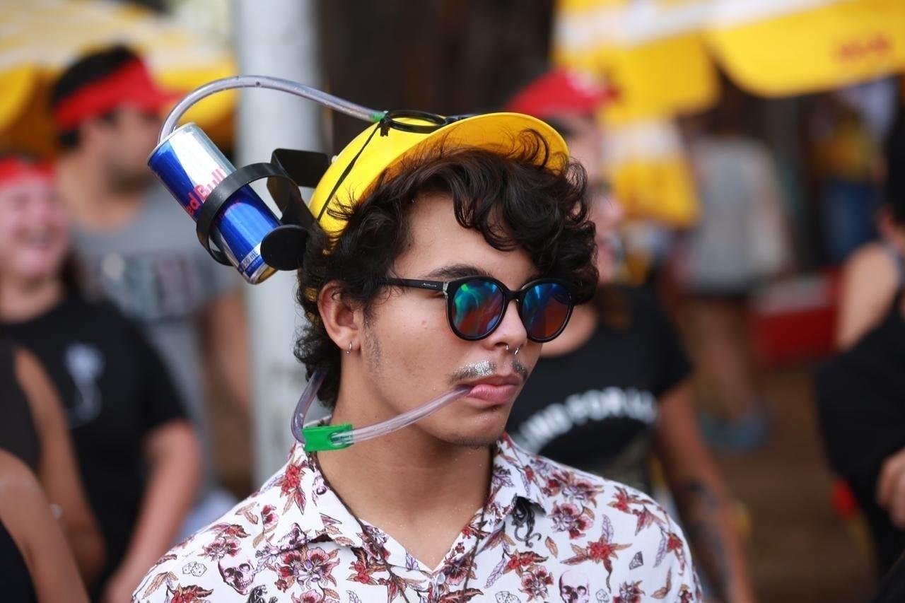 Foliões no esquenta do Bloco da Preta no Parque Ibirapuera, em São Paulo - Diego Padgurschi/UOL