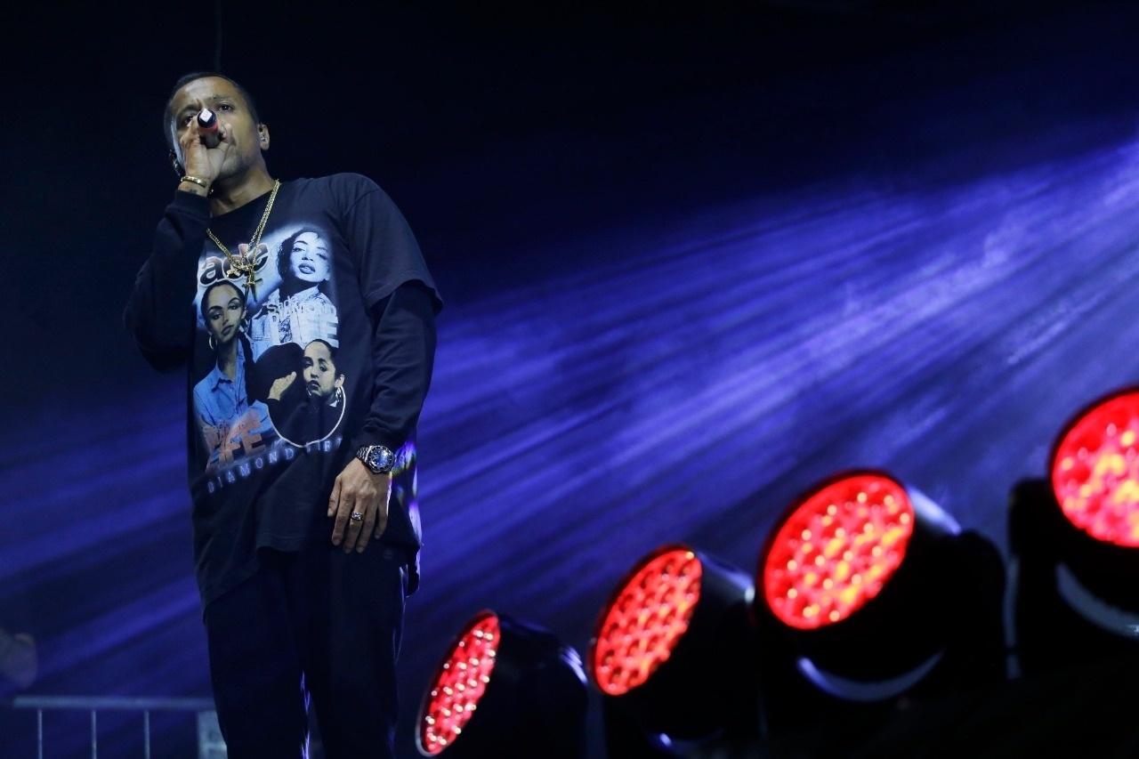 Black Alien se apresentou no palco São Bento, na noite de hoje - Nelson Antoine/UOL