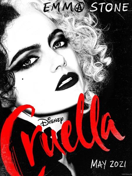 Primeiro cartaz de "Cruella", filme estrelado por Emma Stone para a Disney - Reprodução/Instagram@disney