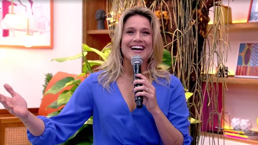 A alegria de Fernanda Gentil na estreia do novo "Se Joga", agora aos sábados - Reprodução / TV