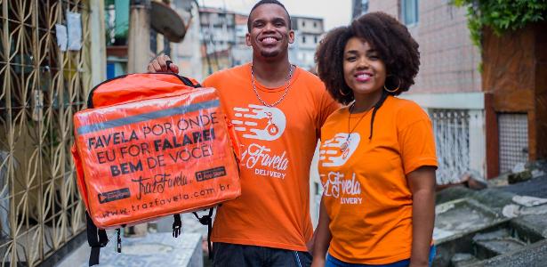 Iago Santos e Ana Luiza Sena criaram o Traz Favela em 2018 em Salvador (BA)