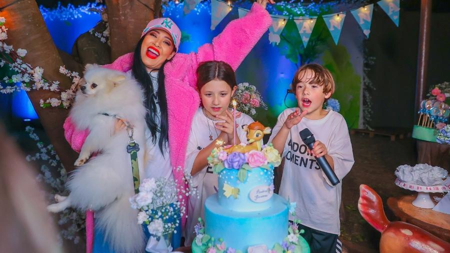 Simaria comemorou os 10 anos de Giovanna com uma festa em seu condomínio - Manuela Scarpa/Brazil News 