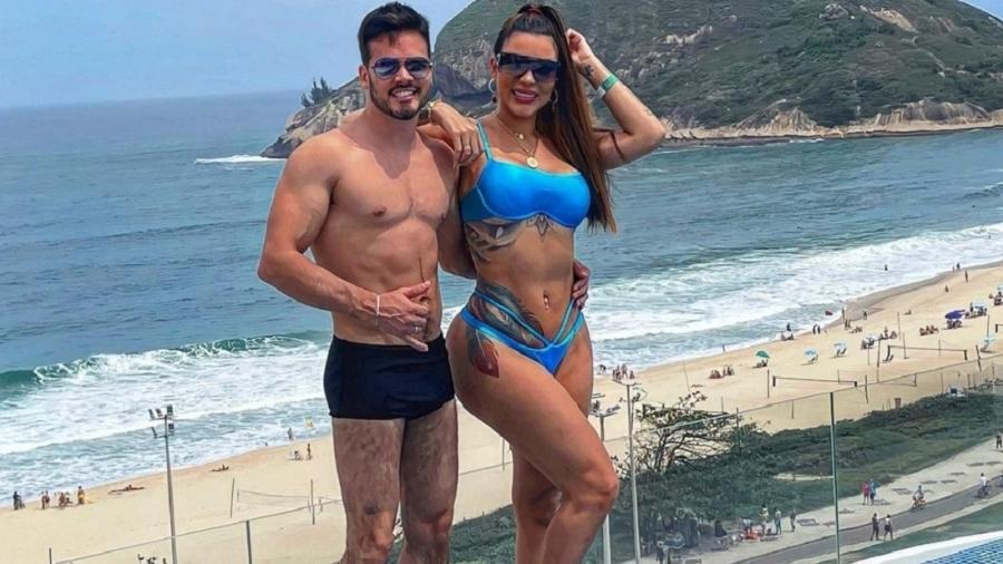 Fabio Gontijo e Jenny Miranda, filha de Gretchen, estão juntos há dois meses - Reprodução/Instagram