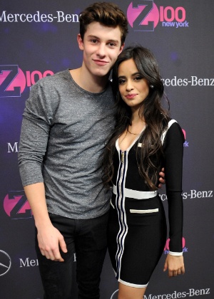 11.dez.2015 - Os cantores Shawn Mendes e Camila Cabello em evento no Madison Square Garden, em Nova York - Brad Barket/Getty Images for iHeartMedia - Brad Barket/Getty Images for iHeartMedia