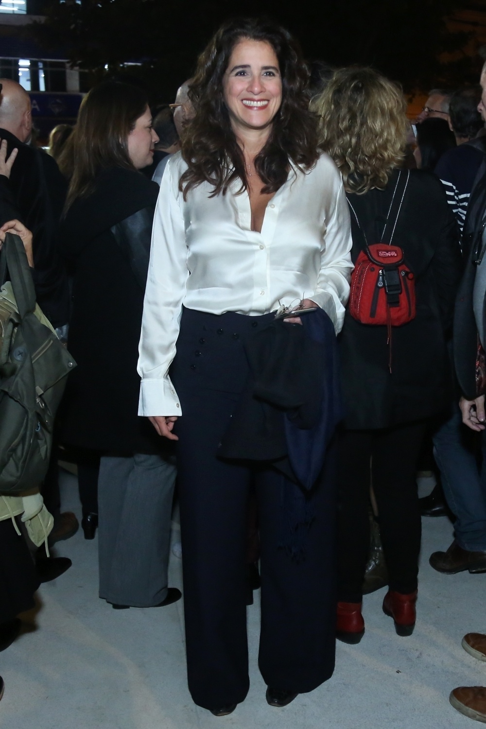 24.ago.2016 - Lúcia Veríssimo também esteve no lançamento do filme no Rio - Roberto Filho/Brazil News