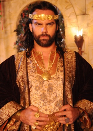 Ronan Horta como o Rei Jáfia - Munir Chatack/Divulgação/Record - Munir Chatack/Divulgação/Record