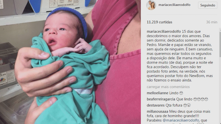 Maria Cecília e Rodolfo mostram fotos do filho Pedro - Reprodução/Instagram - Reprodução/Instagram