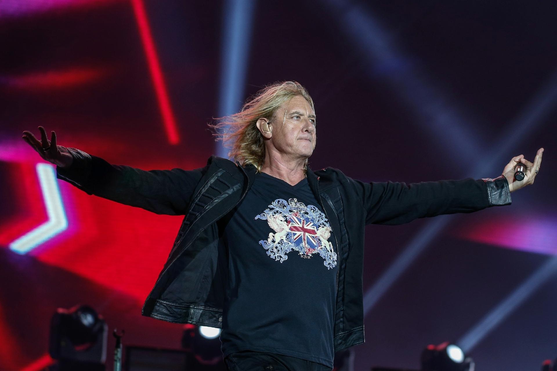 Joe Elliott, vocalista do Def Leppard, se apresenta no Palco Mundo do Rock in Rio 2017 - Marco Antonio Teixeira/UOL