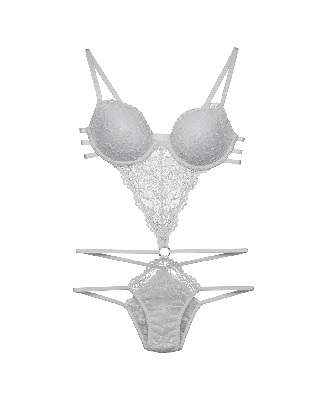 Body de renda com bojo e tiras, R$ 190, Jogê, joge.com.br - Divulgação