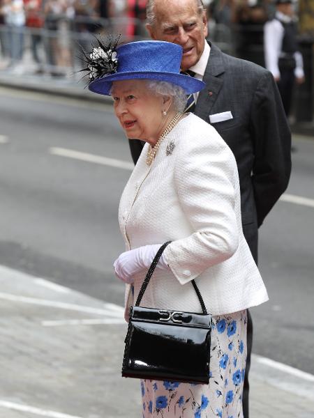 A rainha Elizabeth com o príncipe Philip em 2017 - Getty Images