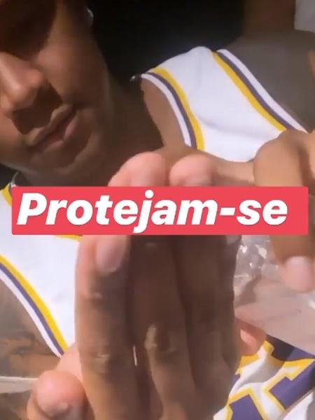 Léo Santana pede que todos usem álcool gel em sua festa - REPRODUÇÃO/INSTAGRAM