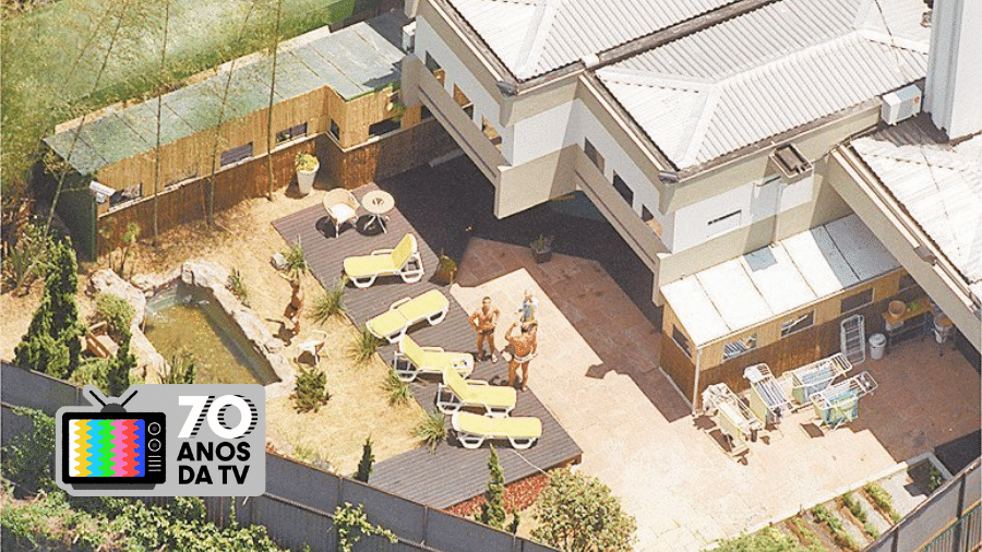 Vista aérea da casa no Morumbi, ao lado da residência de Silvio Santos, onde aconteceu o reality "Casa dos Artistas" - César Rodrigues - 30.out.2001/Folhapress