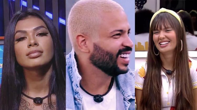 BBB 21: Pocah, Projota e Thaís no paredão - Reprodução/Globoplay - Reprodução/Globoplay