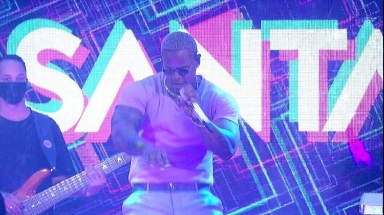 BBB 21: Leo Santana e Gloria Groove na festa do BBB - Reprodução/Globoplay