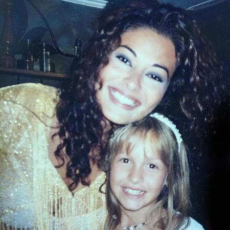 Juliana Paes e Carla Diaz em 2000, nos bastidores de "Laços de Família" - Reprodução/Instagram - Reprodução/Instagram