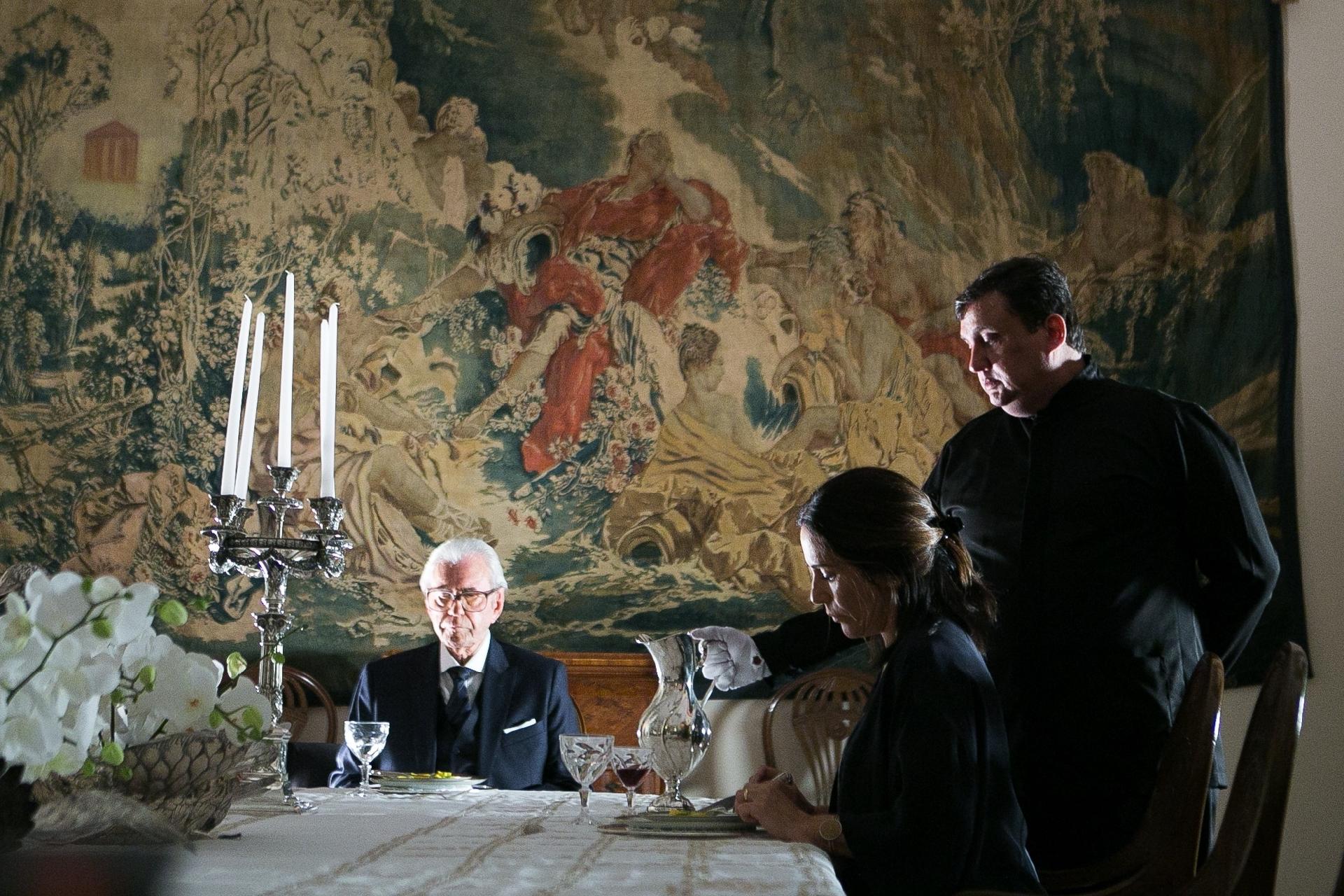 Natanael (Juca de Oliveira) e Elizabeth (Gloria Pires) em "O Outro Lado do Paraíso" - Raquel Cunha/TV Globo