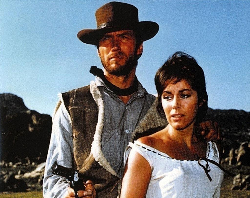Clint Eastwood e Marianne Koch em cena de "Por um punhado de dólares" (1964) - Divulgação