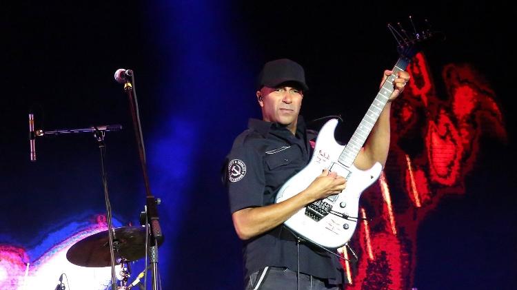 Tom Morello pede justiça para Marielle em show em Porto Alegre - Denilson Santos/AgNews - Denilson Santos/AgNews
