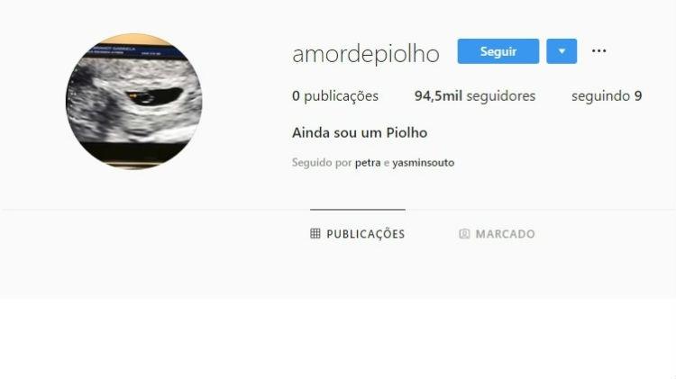 Filho de Saulo Poncio e Gabi Brandt tem conta criada no Instagram mesmo antes de nascer - Reprodução/Instagram - Reprodução/Instagram