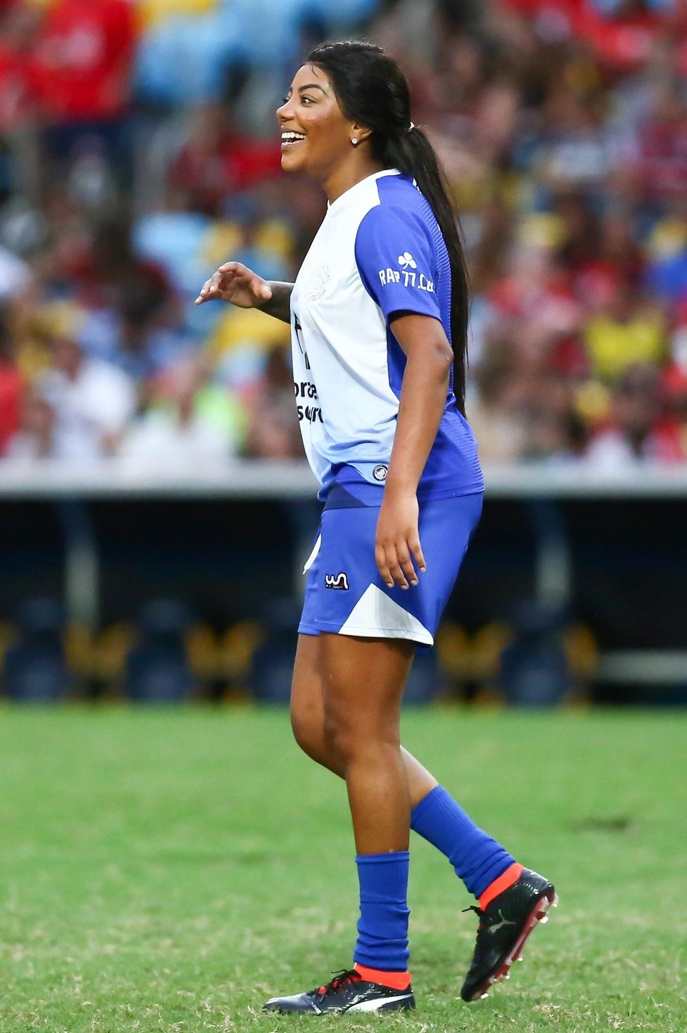 Ludmilla durante o Jogo das Estrelas, no Maracanã - Brazil News