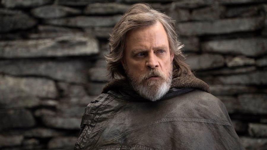 O ator interpreta Luke Skywalker em "Star Wars: Os Últimos Jedi" - reprodução/Star Wars: Os Últimos Jedi/Lucasfilm