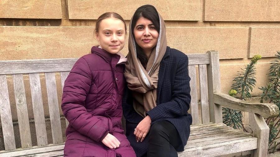 Ativistas Greta Thunberg e Malala Yousafzai se encontram pela primeira vez - Reprodução/Instagram @malala