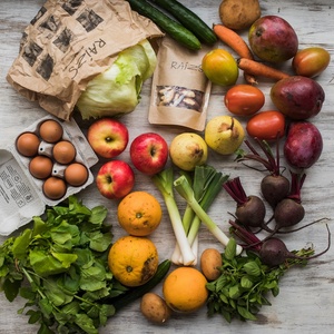 Cesta de alimentos orgânicos do Raízes - Divulgação - Divulgação