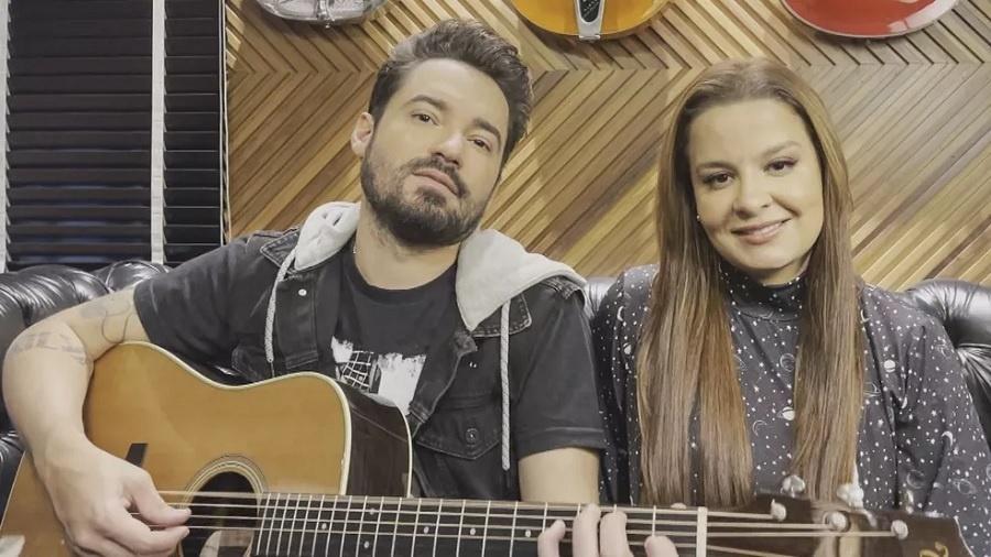 Fernando e Maiara no Altas Horas - Divulgação/Rede Globo