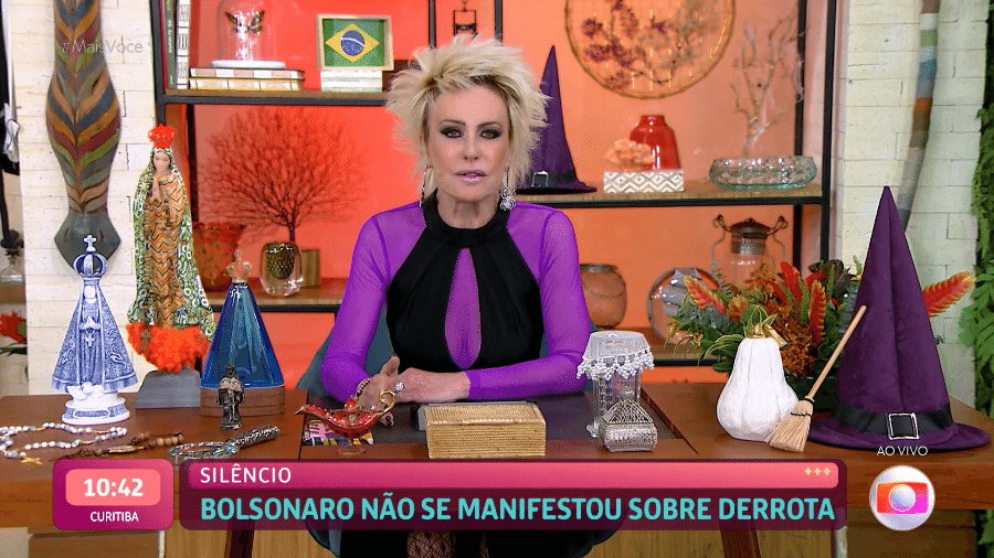 Ana Maria Braga falou sobre o resultado das eleições presidenciais de 2022 no "Mais Você" - Reprodução/Globoplay