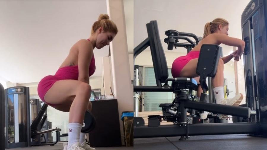 Virginia posta vídeo treinando Virginia posta vídeo treinando