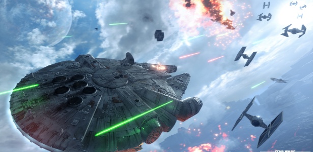 As batalhas espaciais de "Star Wars: Battlefront" fizeram sucesso na Gamescom 2015 - Divulgação