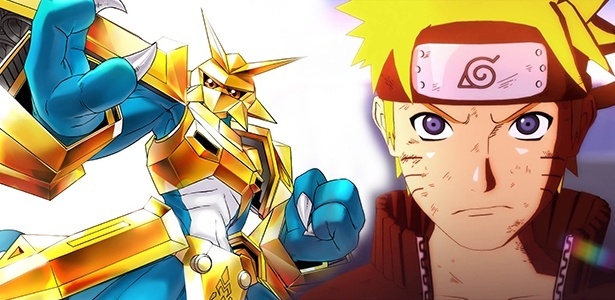 Curte jogos e animes? Essa semana tem novos games de "Digimon" e "Naruto" - Montagem/UOL